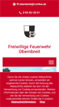 Mobile Screenshot of ffw-obernbreit.de